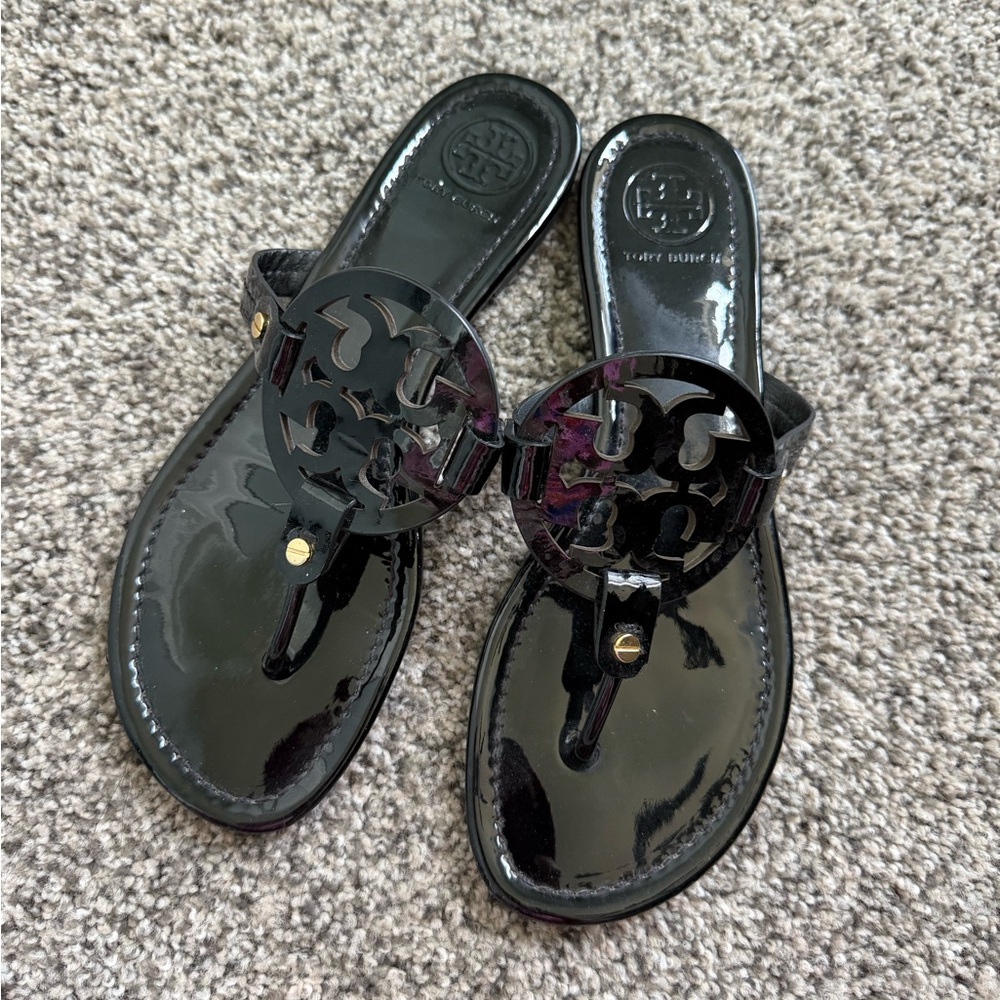 Tory Burch Miller Patent Thong Sandal - 9